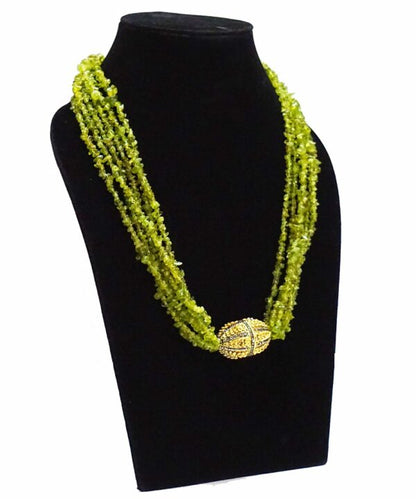 Aventurine Green Opera Necklace