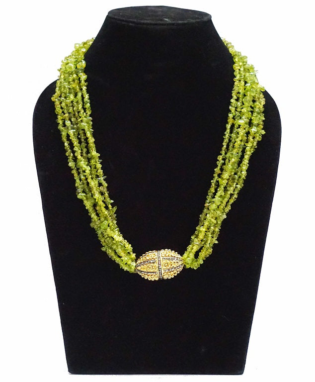 Aventurine Green Opera Necklace