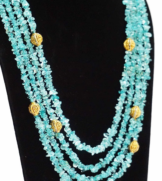 Aquamarine Layered Necklace