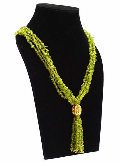 Aventurine Green Opera Necklace