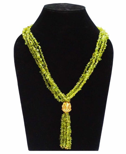 Aventurine Green Opera Necklace