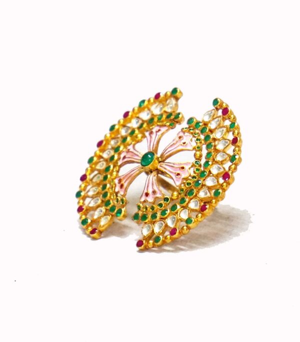 Pink City Meenakari Ring