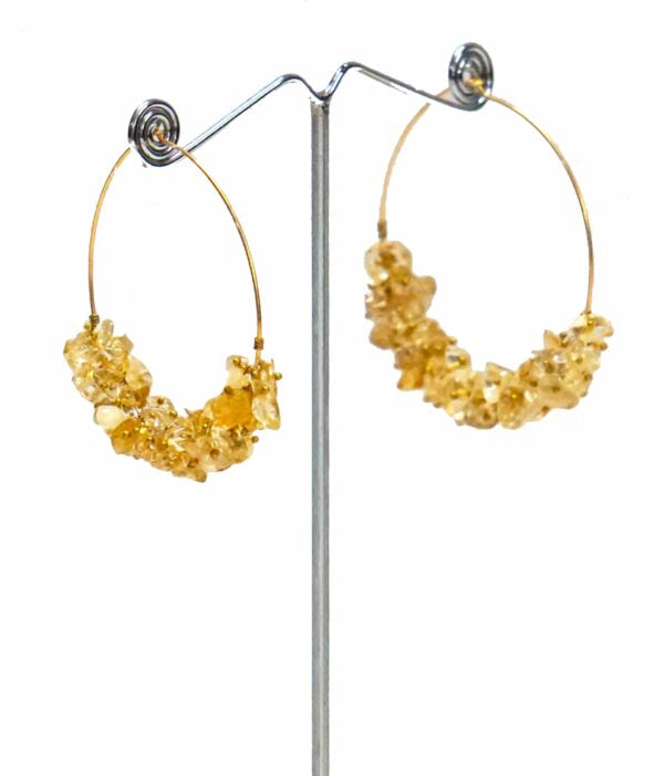 Amber Round Dangler