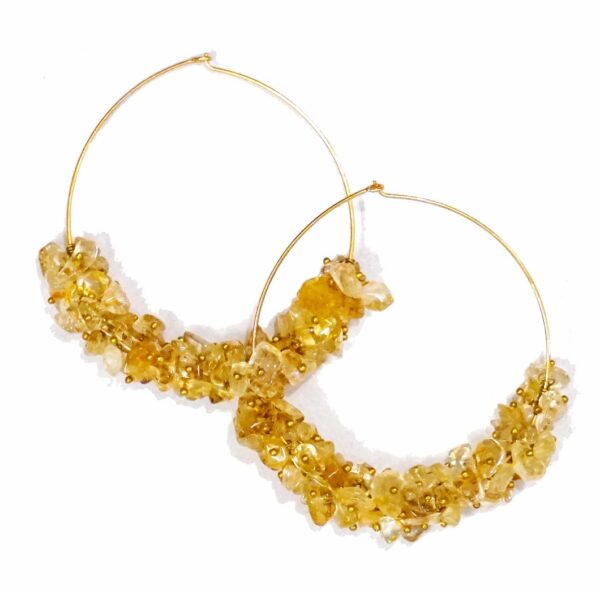 Amber Round Dangler