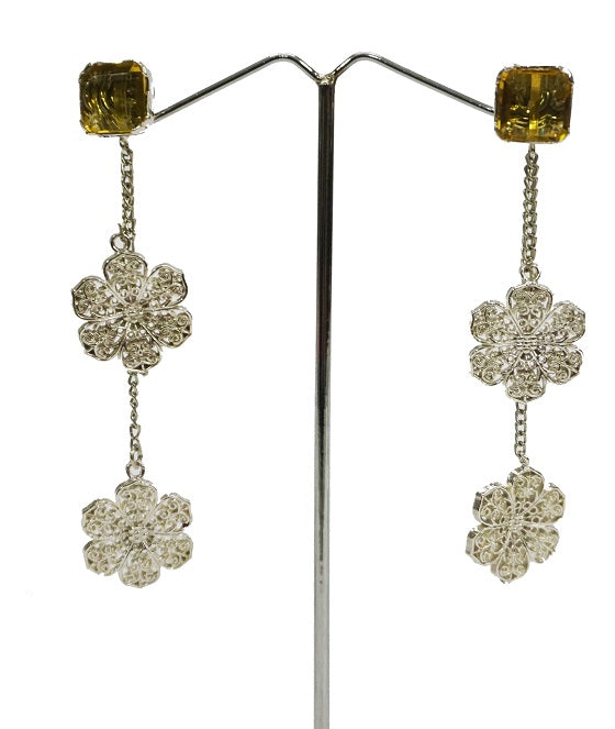 Citrine Flower Dangler