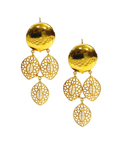 Golden Leave Dangler