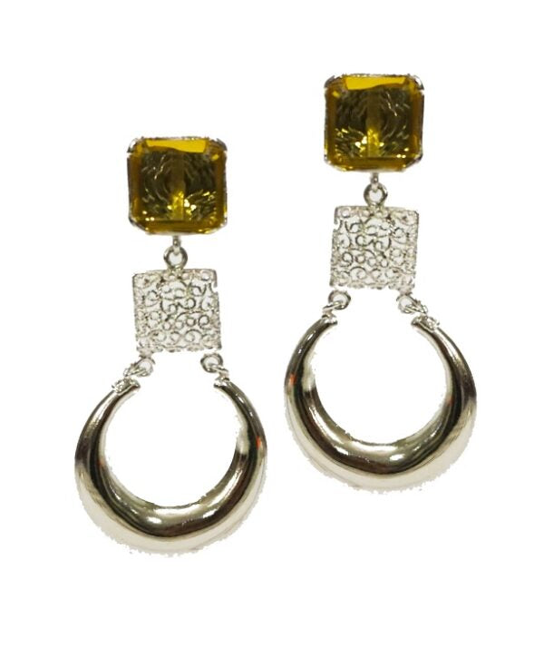 Citrine Chand Dangler