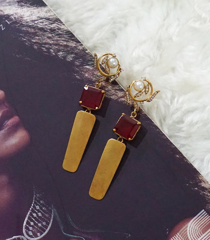 Red Onyx Flora Dangler