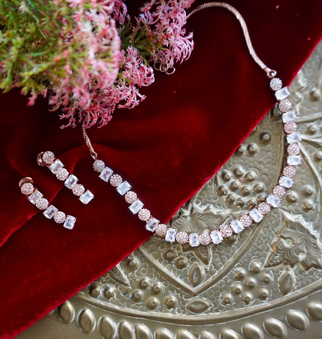 Alankar CZ Necklace Set