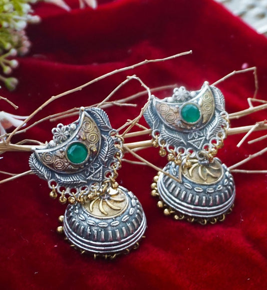 Alankar Chand Suraj Green Jhumki