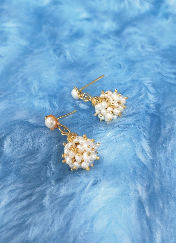 Pearl Ball Drop Earring