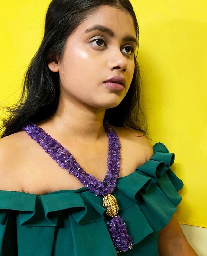 Amethyst Tie Necklace
