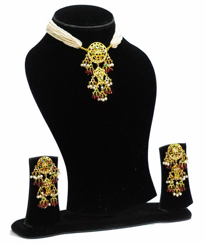 Aari Chick Mini Red Necklace Set