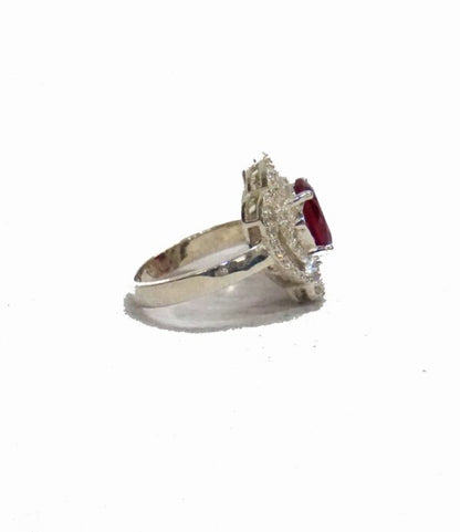 Red Waves Cocktail Ring