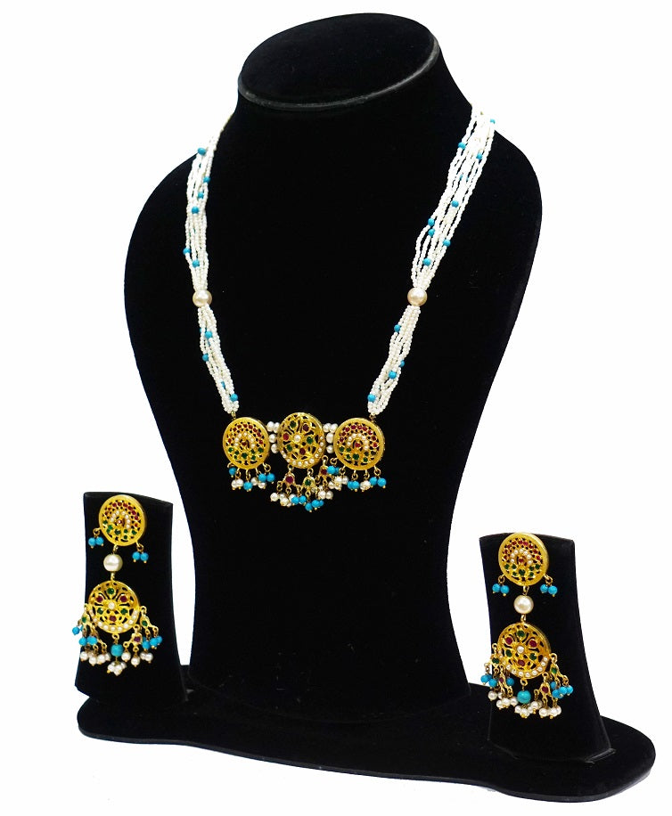 Aari Round Designer Necklace Set