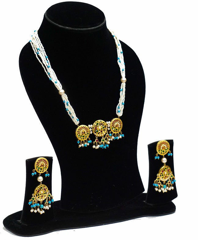Aari Round Designer Necklace Set