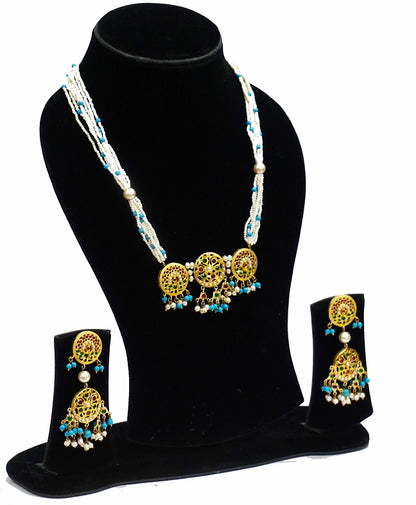 Aari Round Designer Necklace Set
