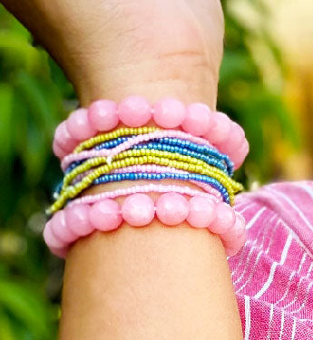 Rose Quartz Hand Bracelet