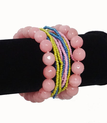 Rose Quartz Hand Bracelet