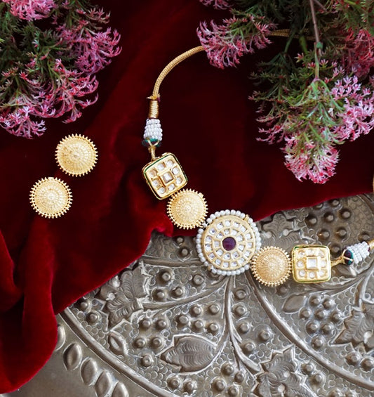 Alankar Kundan Red Chokar Set