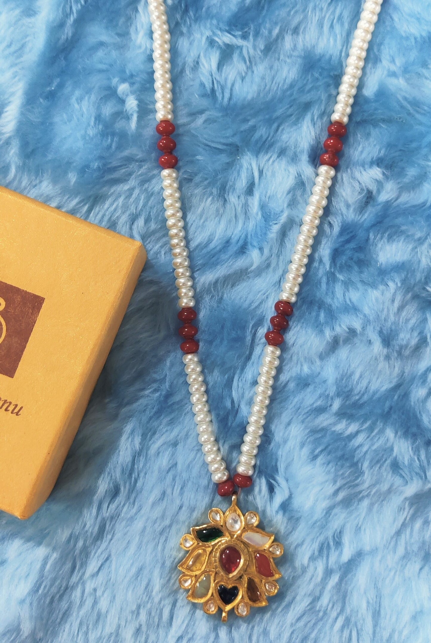 Navratna Pearl Necklace