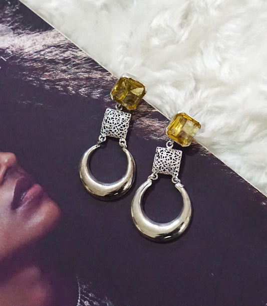 Citrine Chand Dangler