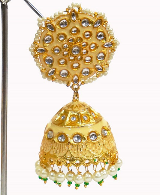 Alankar Peach Jhumki