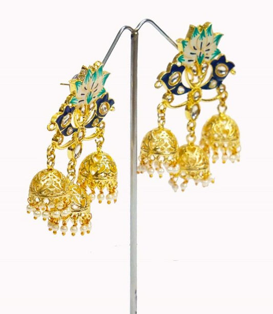 Alankar Blue Earrings