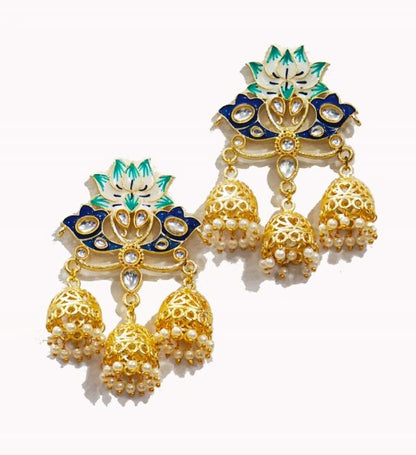 Alankar Blue Earrings