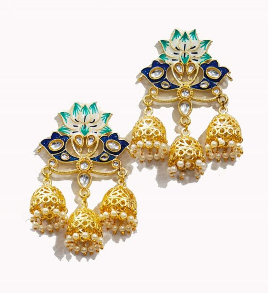 Alankar Blue Earrings