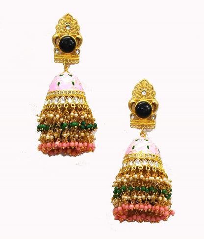 Alankar Pink Jhumki