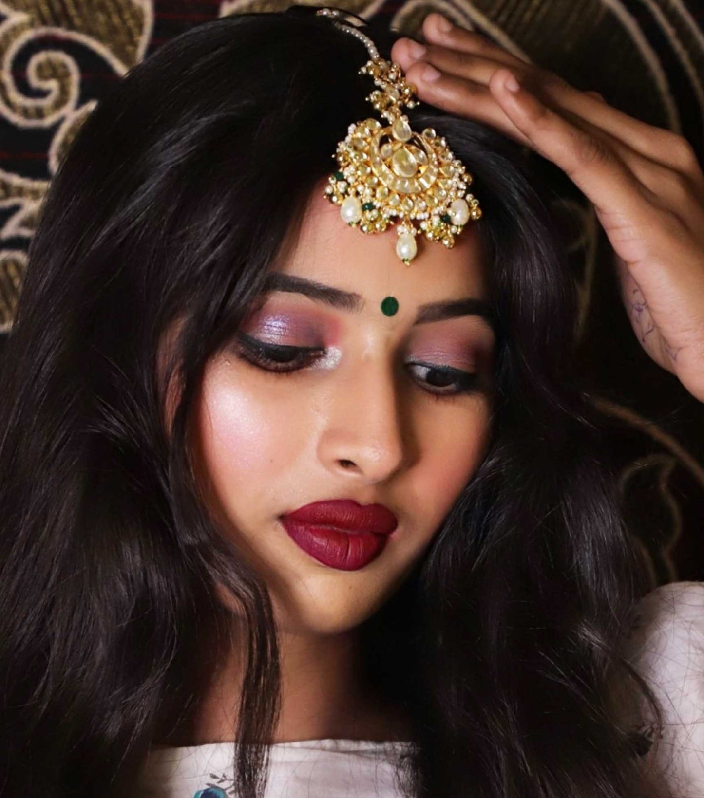 Alankar Pearl Maang Tikka