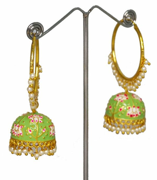 Alankar Green Jhumka