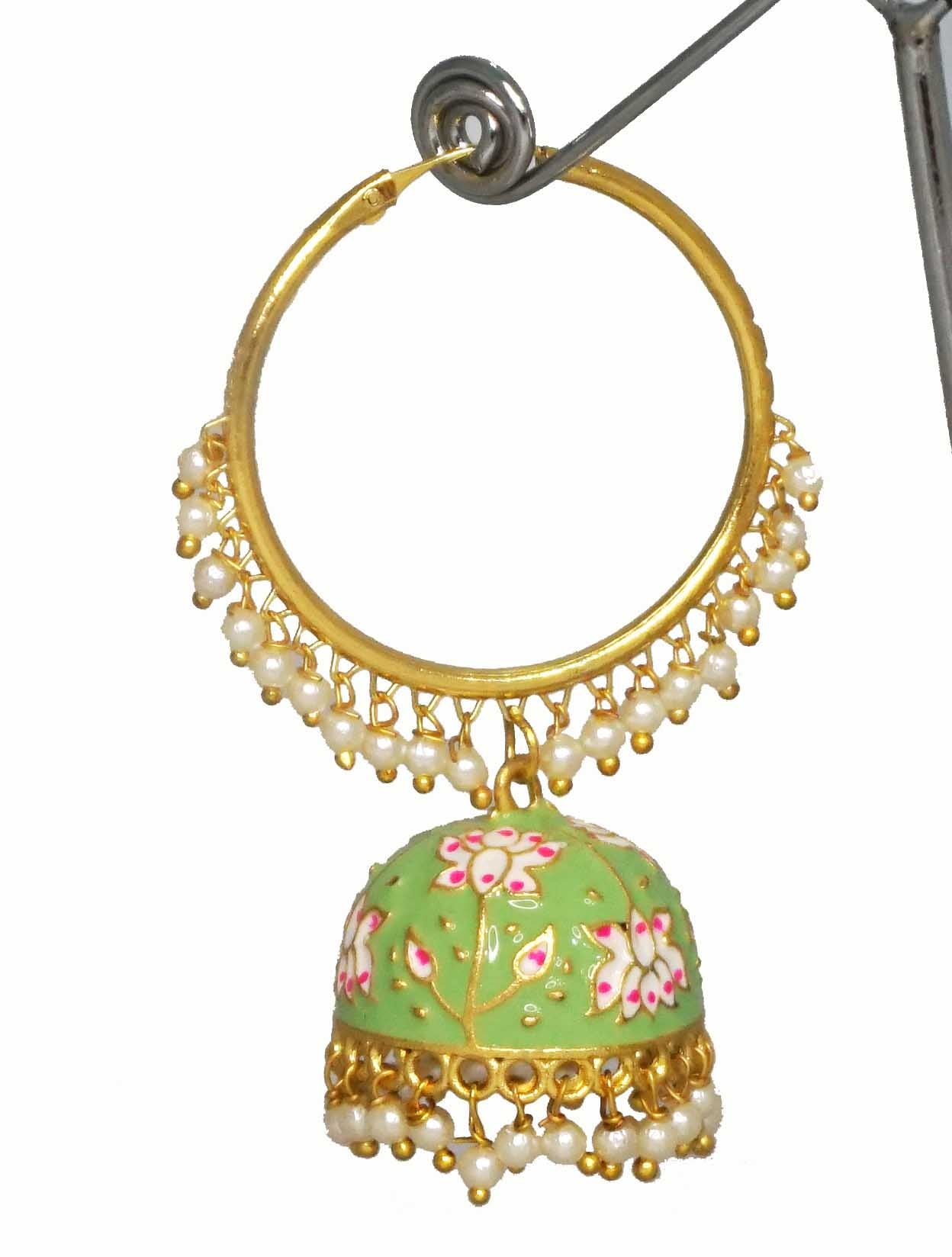 Alankar Green Jhumka