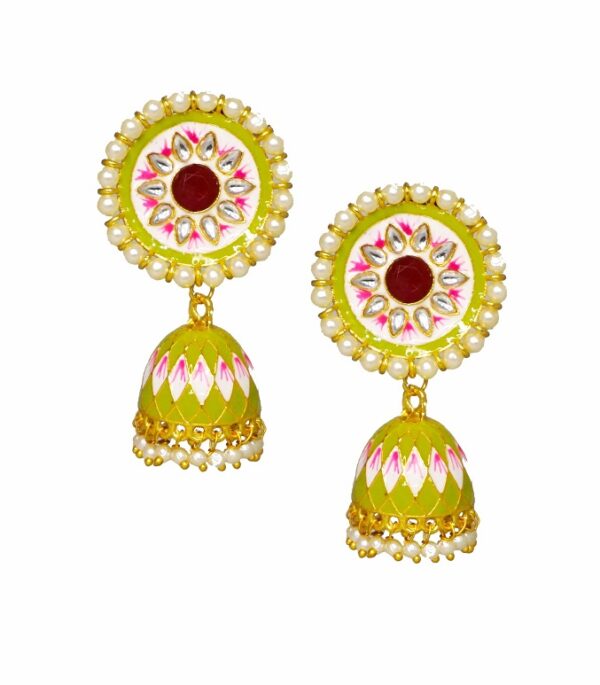 Alankar Green Dangler Jhumka