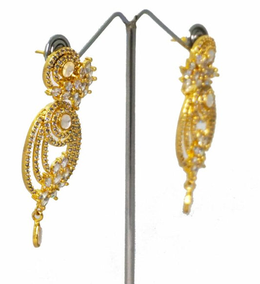Alankar Diamond Oval Dangler