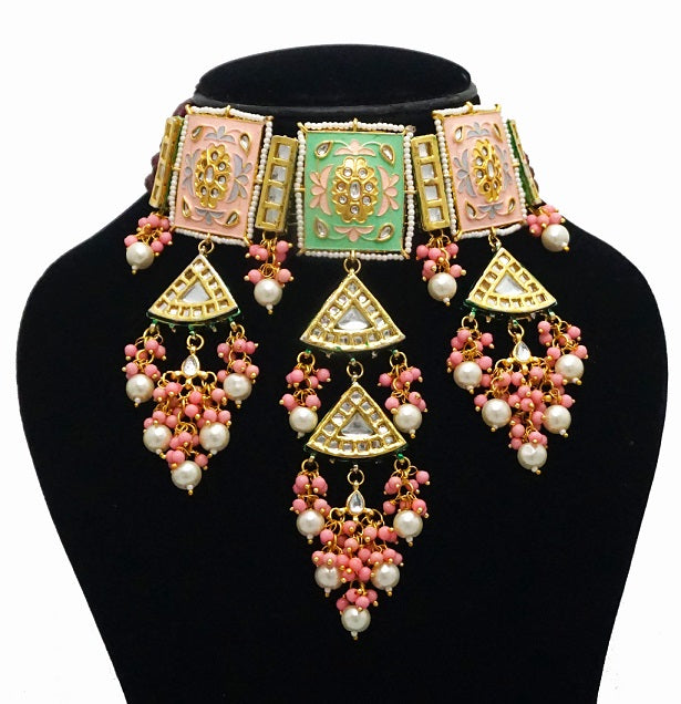 Alankar Pink Meenakari Princess Set