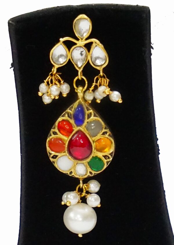 Navratna Bridal Necklace Set