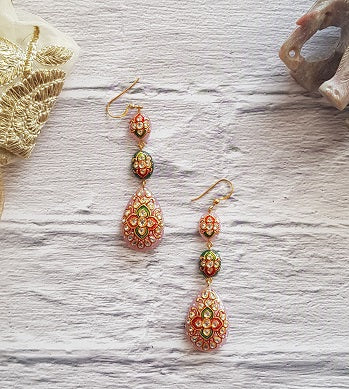 Pink and Green Dangler