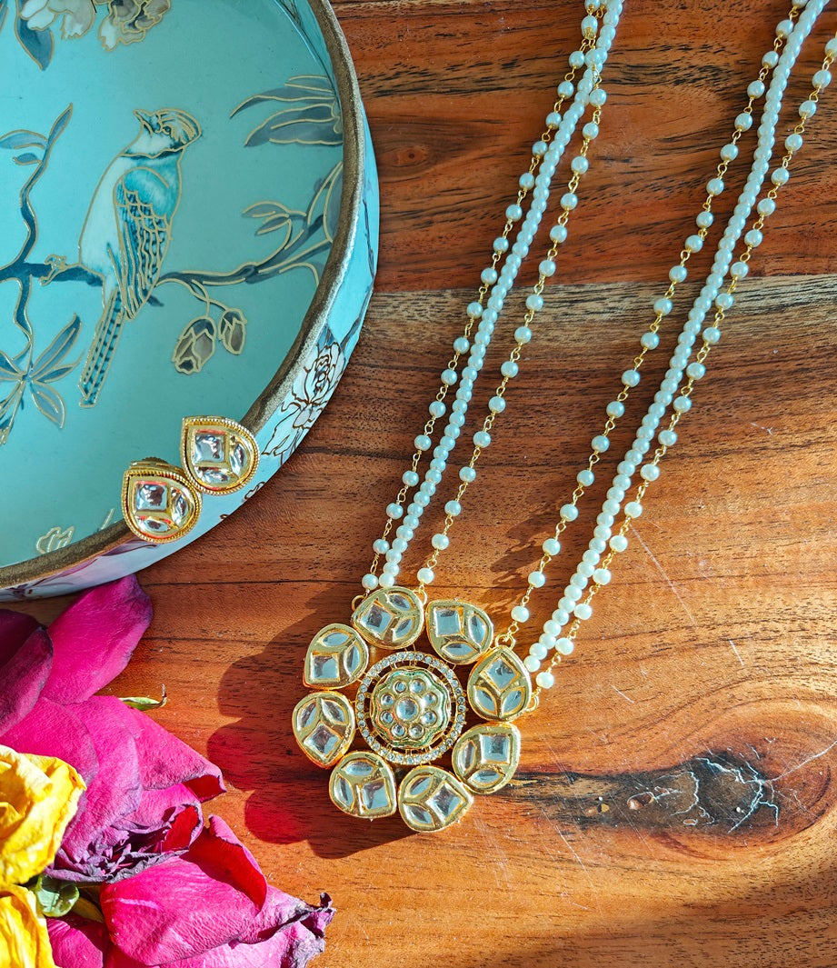 Alankar Princess Floral Necklace Set