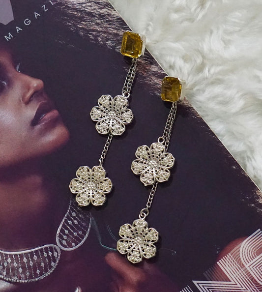 Citrine Flower Dangler