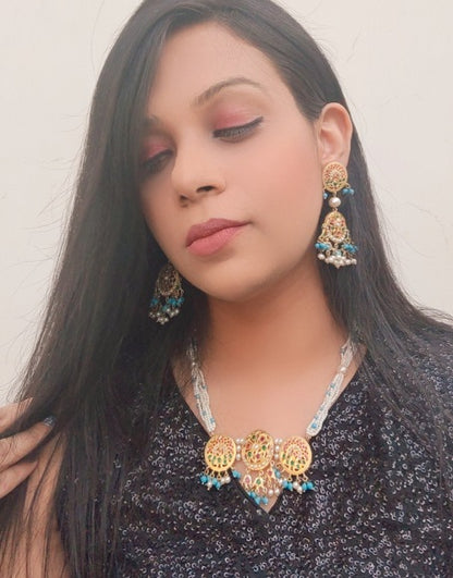 Aari Round Designer Necklace Set