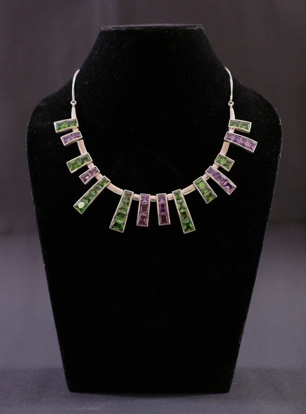 Green & Purple Musical Necklace