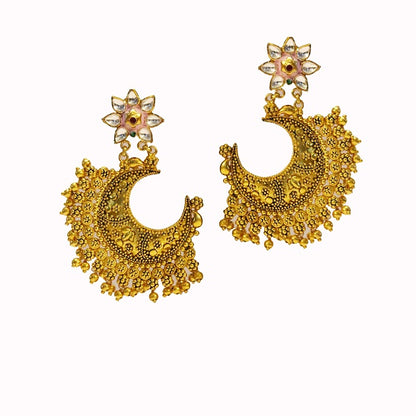 Pink City Temple Art Danglers