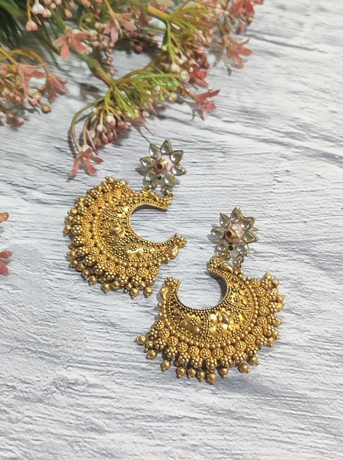 Pink City Temple Art Danglers