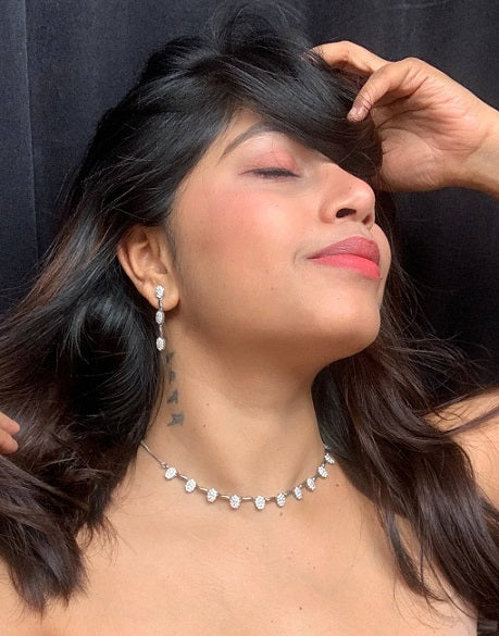 Oval Designer Necklace Set
